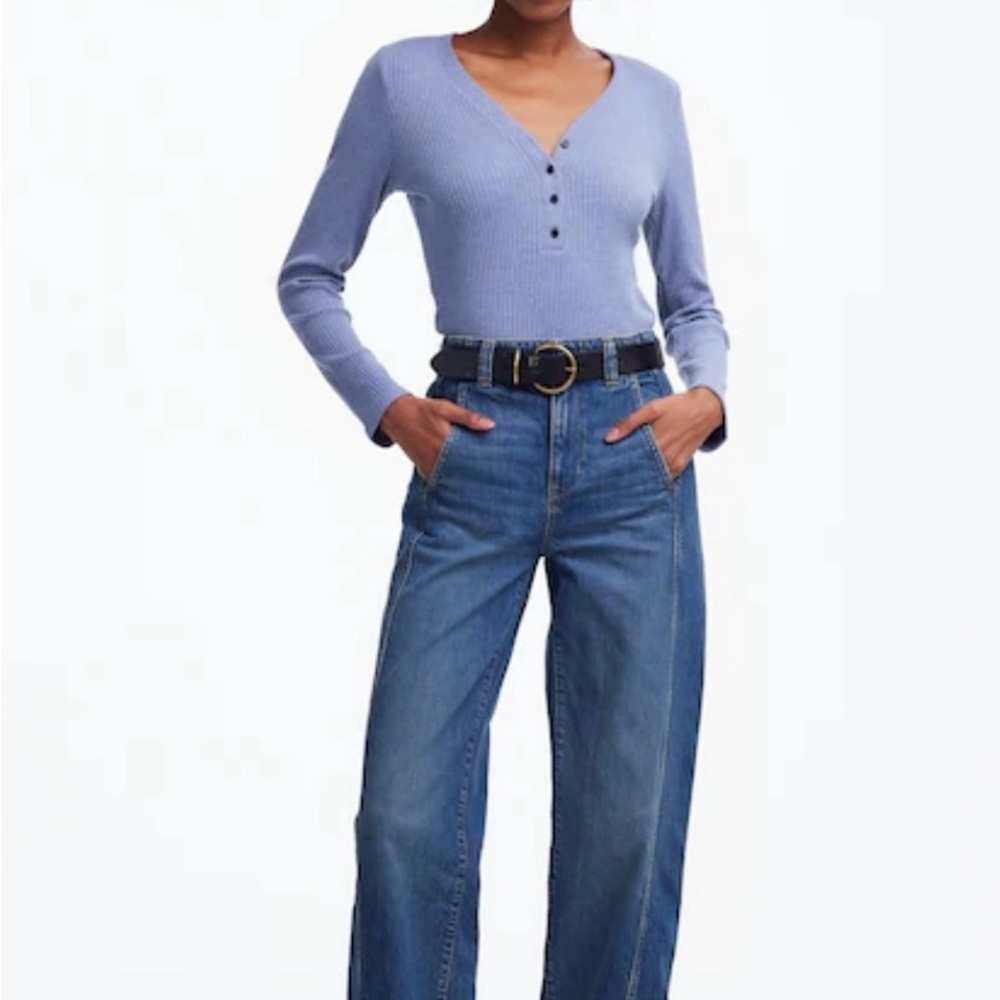 Madewell tapered denim trousers